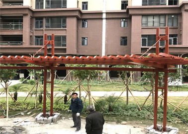 Profesjonalna konstrukcja lekkiej konstrukcji stalowej do homologacji w ogrodzie altanka Pergola