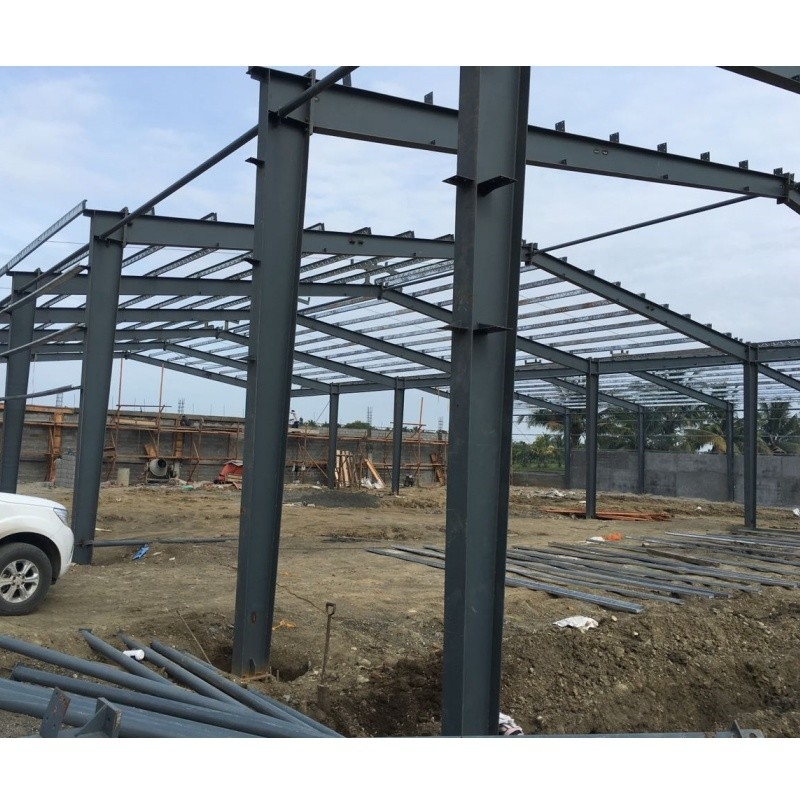 Wywóz na Filipiny Brick Wall Hot Dip Galvanized C-Shaped Steel Galvanized Frame For Warehouse Building