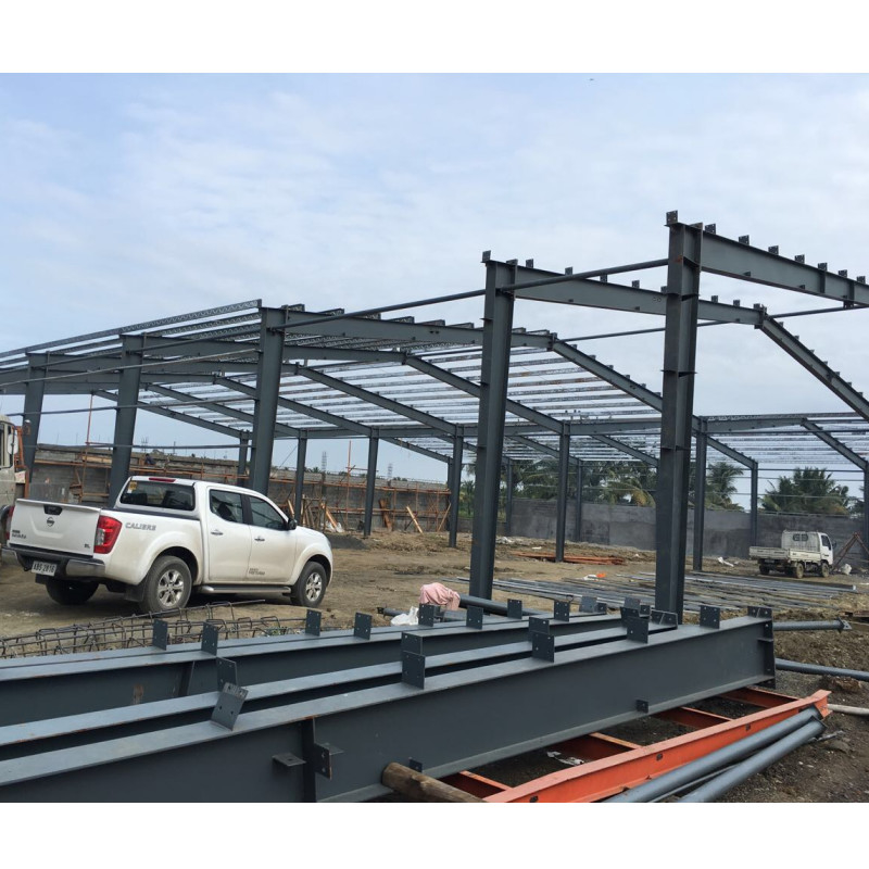 Wywóz na Filipiny Brick Wall Hot Dip Galvanized C-Shaped Steel Galvanized Frame For Warehouse Building