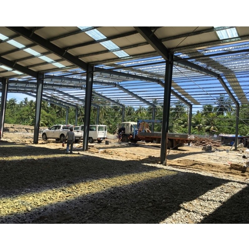 Wywóz na Filipiny Brick Wall Hot Dip Galvanized C-Shaped Steel Galvanized Frame For Warehouse Building
