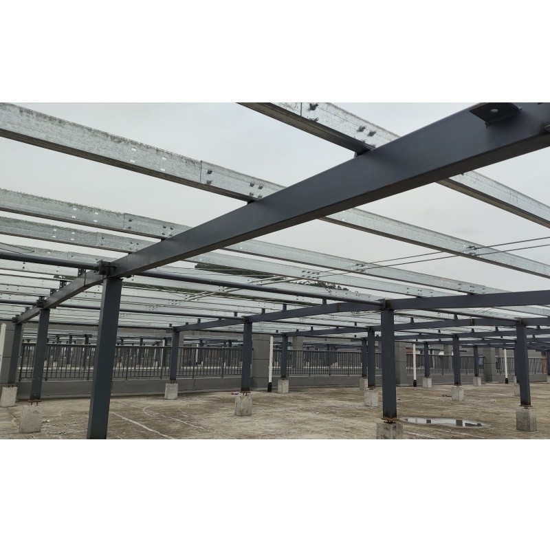 Q235Z stalowa konstrukcja stalowa do instalacji system energii słonecznej Prefabrykowana konstrukcja stalowa budynek