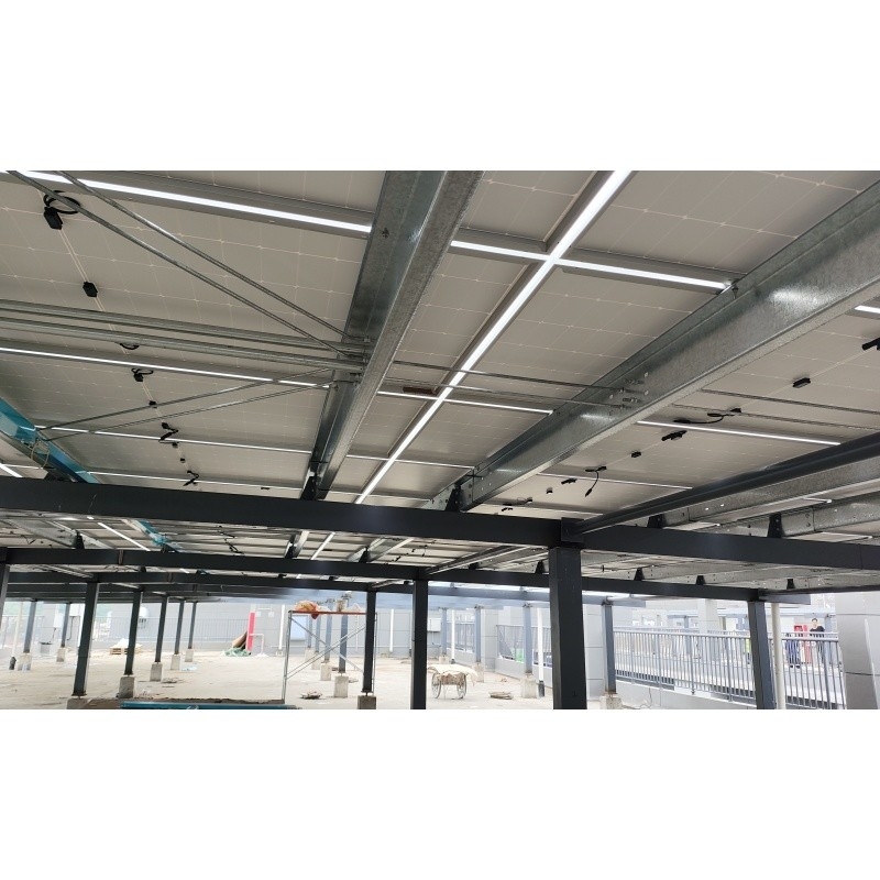 Q235Z stalowa konstrukcja stalowa do instalacji system energii słonecznej Prefabrykowana konstrukcja stalowa budynek