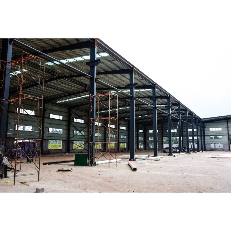 Q345 Galwanizowany fabryczny materiał prefabrykowany konstrukcja stalowa dla fabryki budynków stalowych