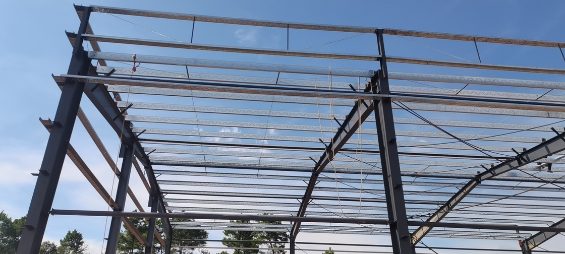 Gotowo galwanizowane prefabrykowane konstrukcje stalowe Materiały metalowe Skład budynek dla warsztatów