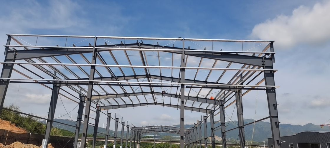 Gotowo galwanizowane prefabrykowane konstrukcje stalowe Materiały metalowe Skład budynek dla warsztatów