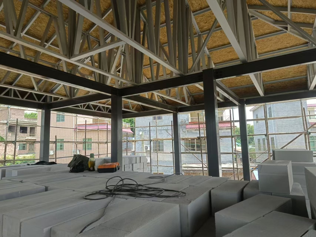 Łatwo stalowa ramka Kiel Of Steel Structure Prefabrykowana luksusowa willi dwupiętrowa prefabrykowany dom