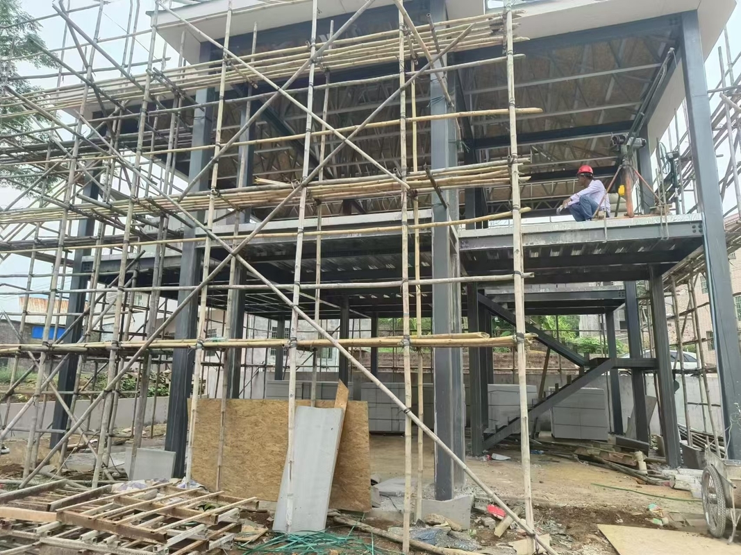 Łatwo stalowa ramka Kiel Of Steel Structure Prefabrykowana luksusowa willi dwupiętrowa prefabrykowany dom