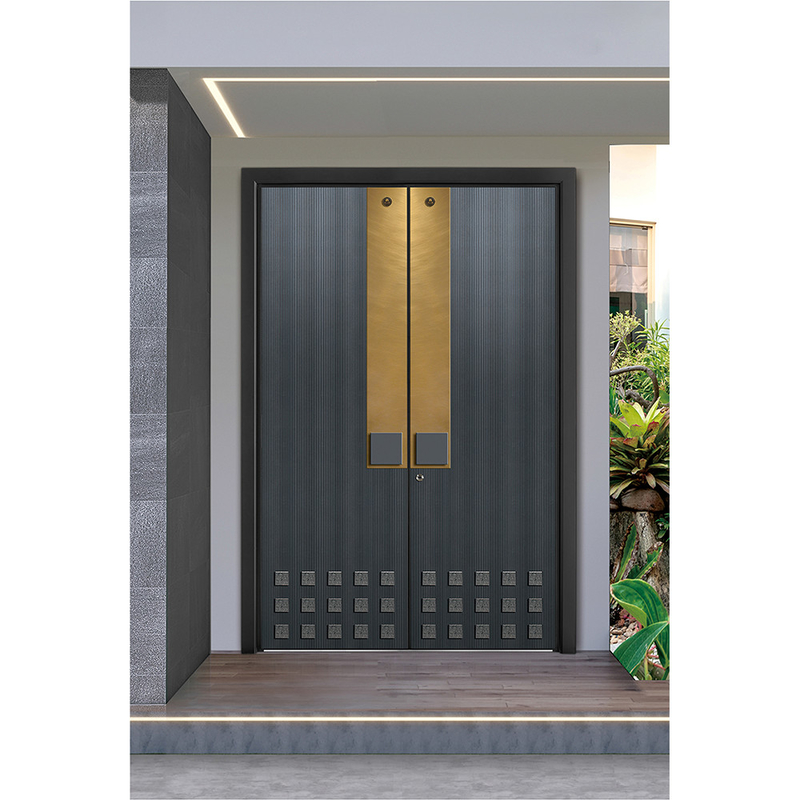 Nowoczesne drzwi wejściowe ze stali nierdzewnej drzwi zewnętrzne smart lock drzwi wejściowe do bramy domu